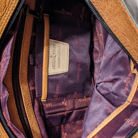 Anuschka Leather Hand Painted Satchel - Picture 5 of 5